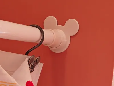 Mickey Shower Rod Support