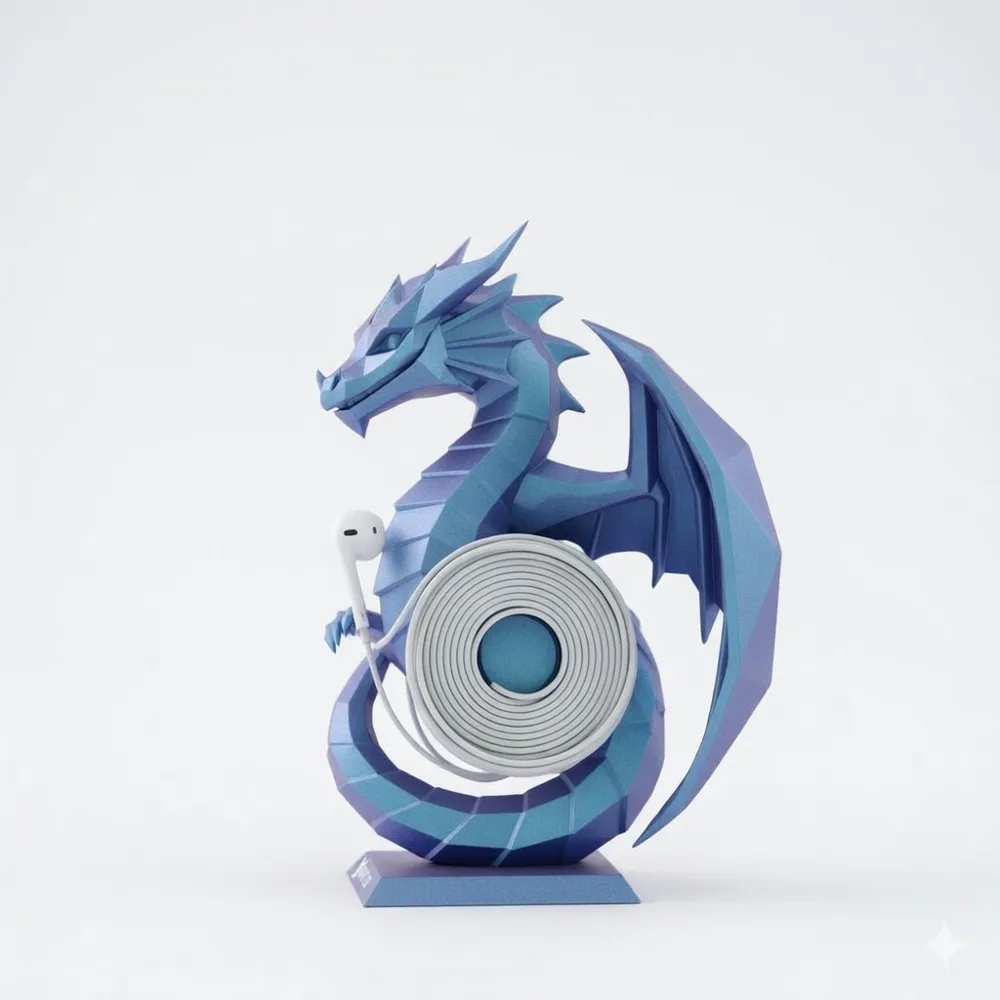 dragon earbud holder - Free 3D Print Model - MakerWorld