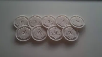 D20 initiative tokens for DND