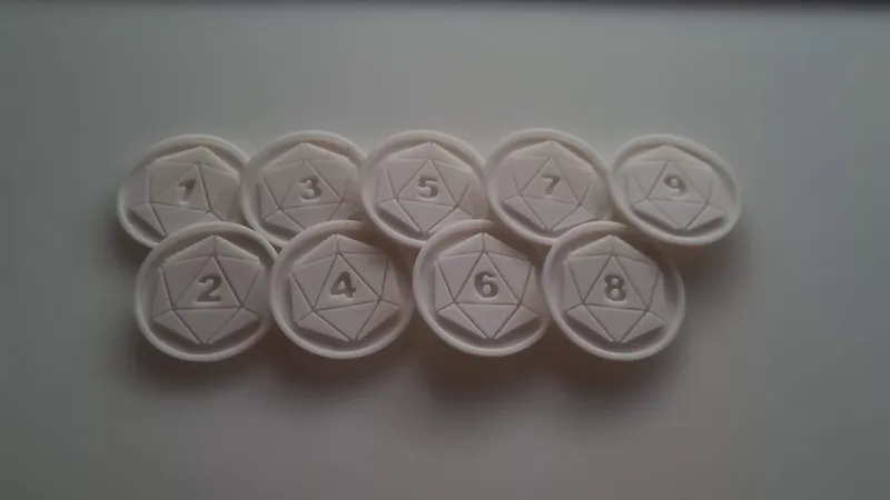 D20 initiative tokens for DND