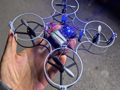 Hand-assembled DIY quadcopter drone, remote control drone, Lefei Xia drone