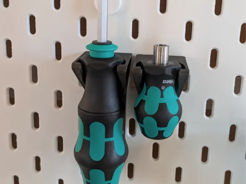 Wera stubby screwdriver IKEA Skadis holder