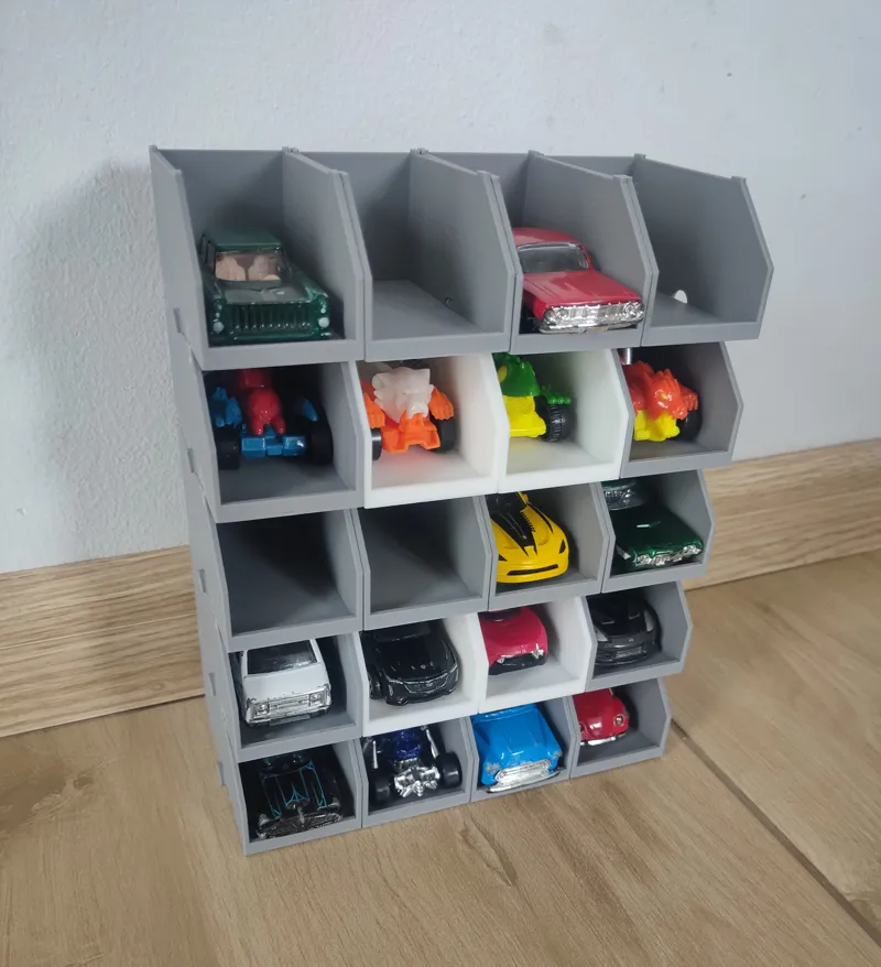 Modular Display Box for Small Model Cars - garage.