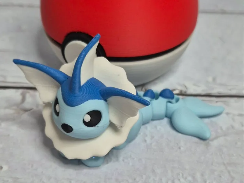 Flexi toy pokemon Aquali Vaporeon
