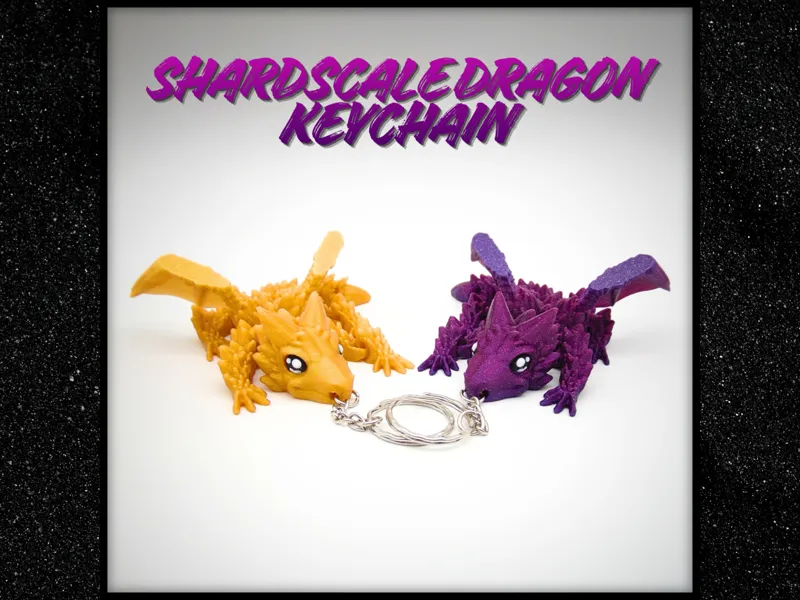 Shardscale Dragon Keychain