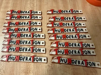 Thunderation Keychain