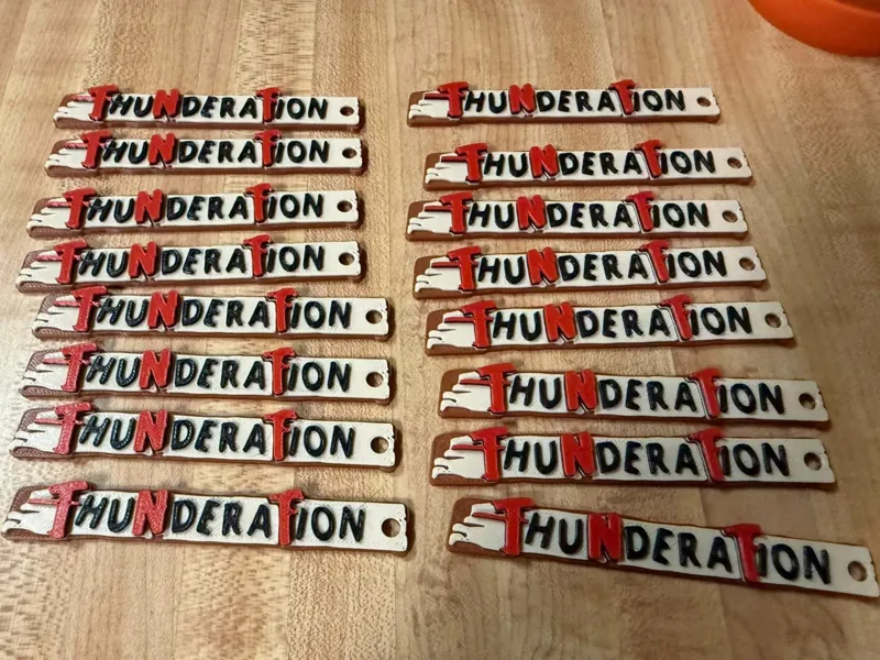 Thunderation Keychain