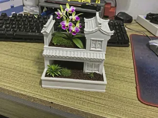古建筑花盆 