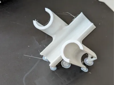Garden frame cross connector parameterised