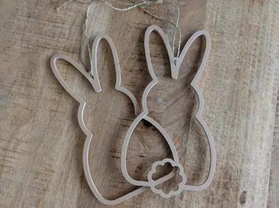 Easter bunny decoration for hanging