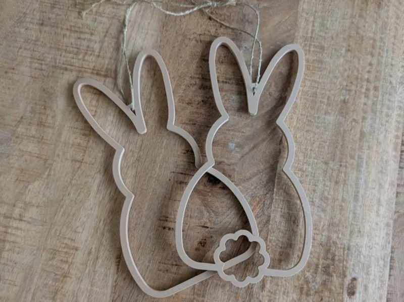 Easter bunny decoration for hanging