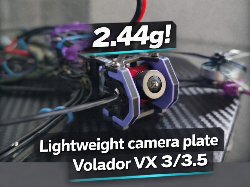 Lightweight Camera Plate for Volador VX 3 / 3.5
