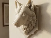 Trophée mural tête de loup — photo 1