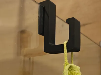 Shower towel hook