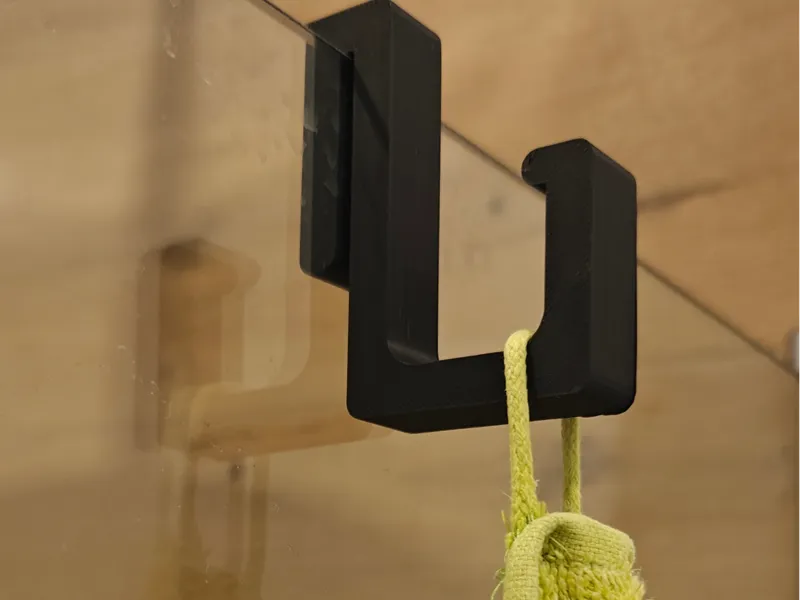 Shower towel hook