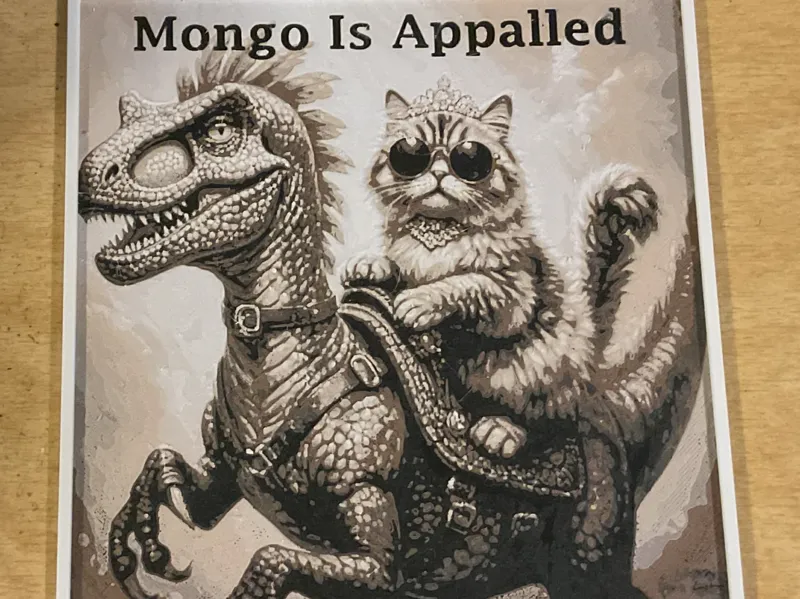 Donut and Mongo Hueforge