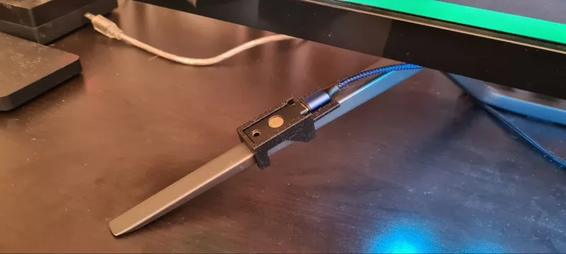 USB-C Yubikey holder for Philips monitor stands