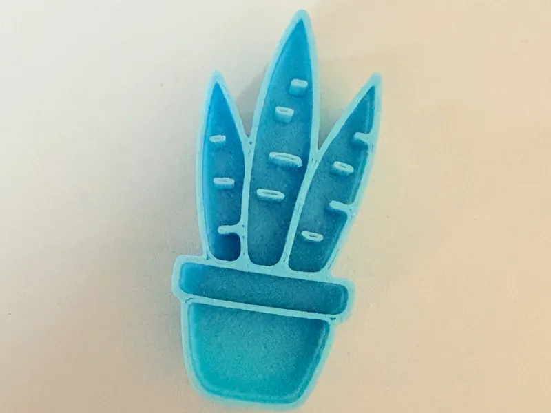 Succulent Plant Clay Stamp – Polymer Clay Tool
