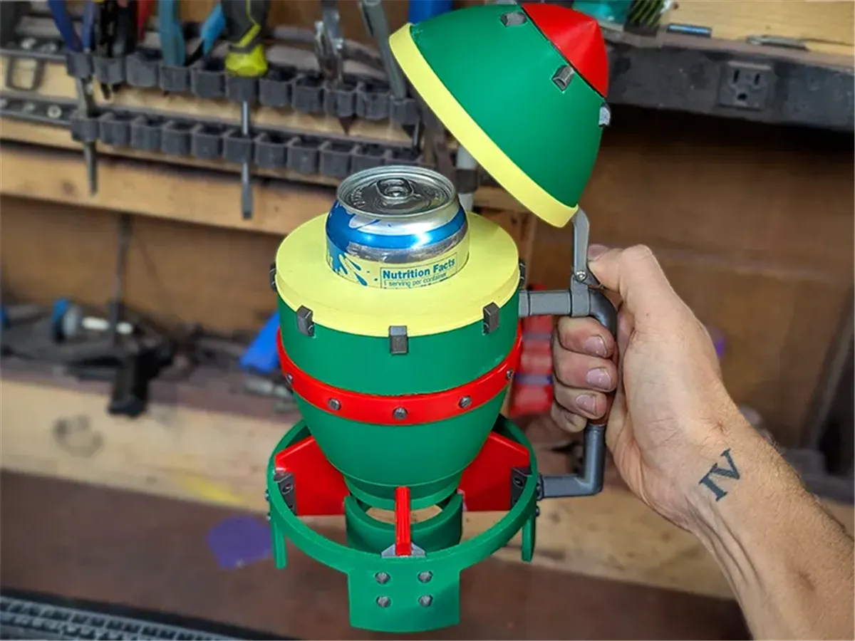 Small Nuke Controller Fallout 76 Mini Nuke Stein Can Holder - Free 3D Print Model - MakerWorld