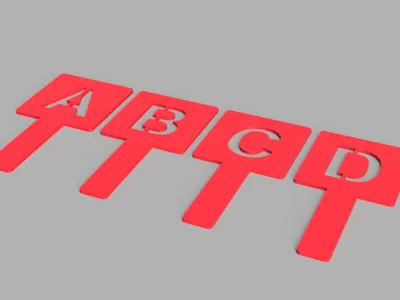 Plates A, B, C and D