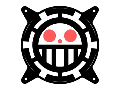 One Piece TRAFALGAR LAW - Custom 120mm Fan Grill