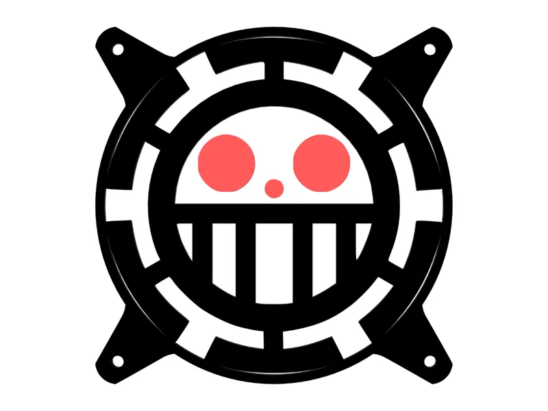 One Piece TRAFALGAR LAW - Custom 120mm Fan Grill
