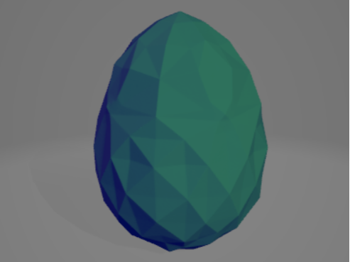Low-Poly Geometric Easter Egg