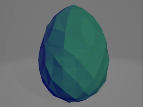 Low-Poly Geometric Easter Egg