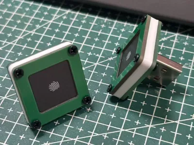 Windows fingerprint scanner frame