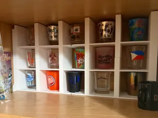 Cabinet Shot Glass Storage/Display