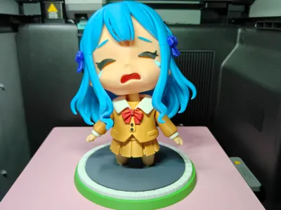 Toyokawa Saki: How can people be so mean? - Chibi articulated figure, all parts printed separately, no AMS required