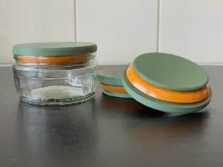 GU DESSERT JAR LIDS WITH AIR TIGHT SEAL