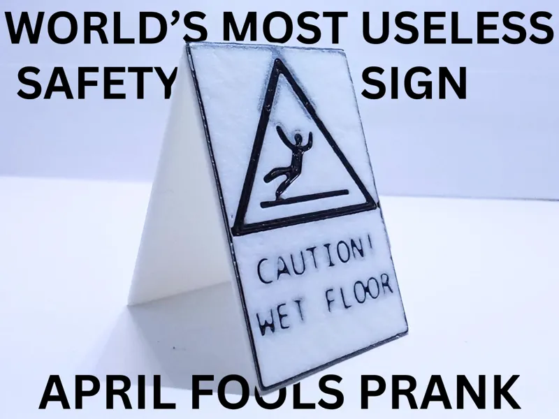 World's most useless Safety Sign - April Fools!