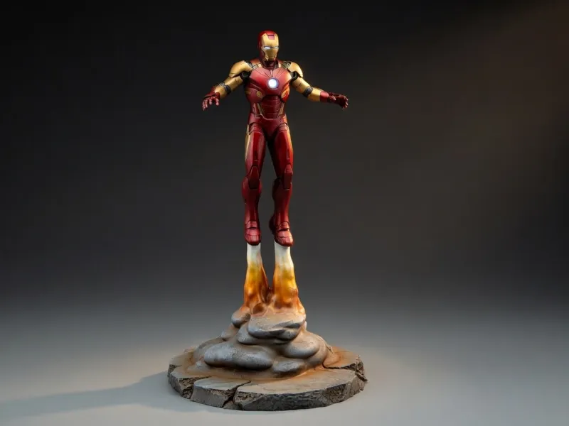 Iron Man Mark III in flight pose