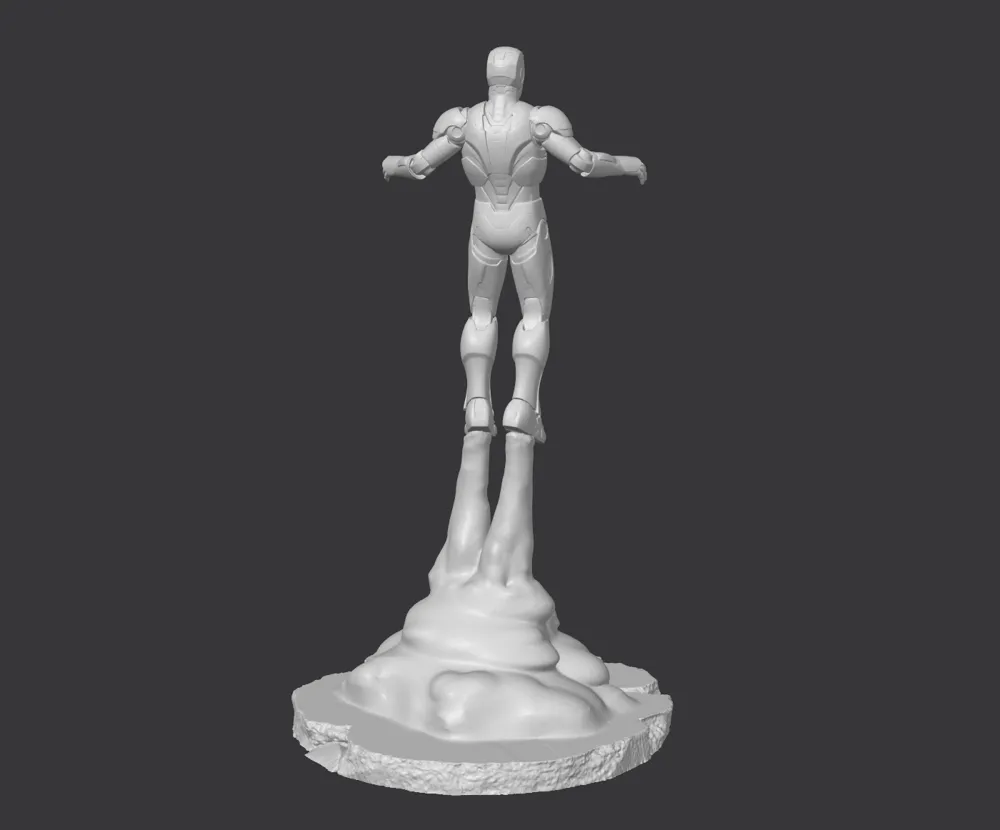 Iron Man Mark III in flight pose - Free 3D Print Model - MakerWorld