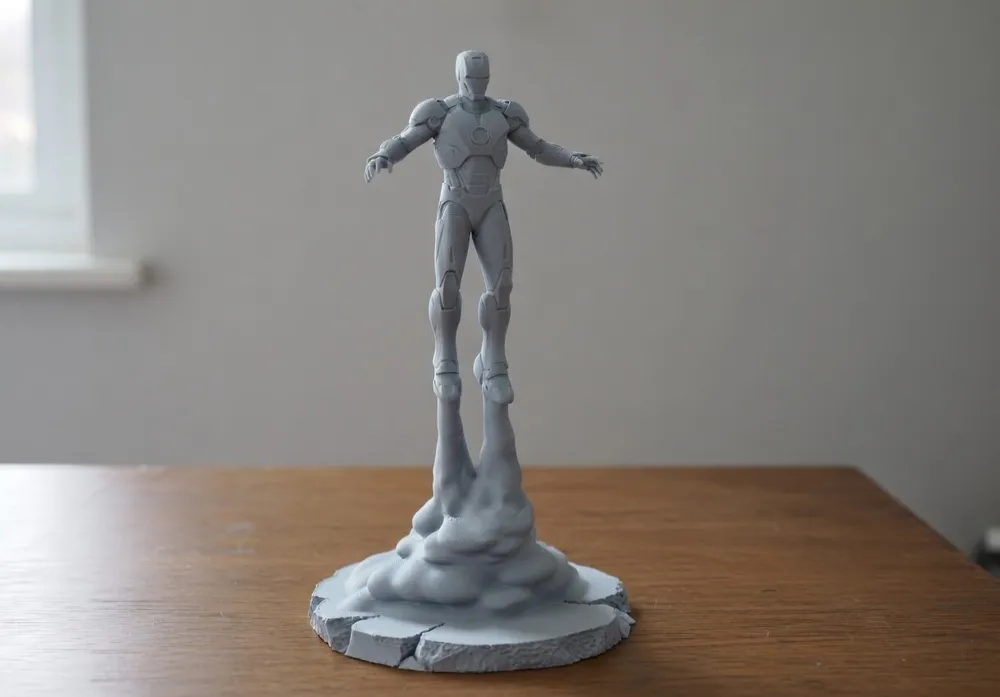 Iron Man Mark III in flight pose - Free 3D Print Model - MakerWorld