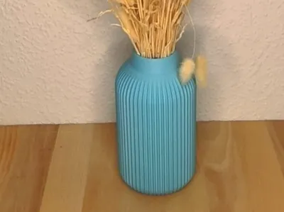 Modern fluted design vase 2 sizes