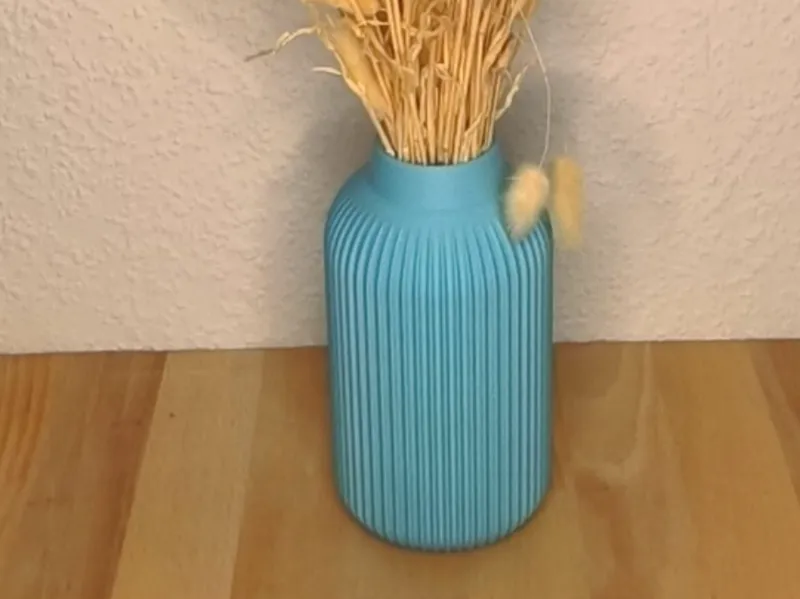 Vase modernes Rillendesign 2 grössen