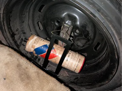 Spare Tire Air Canister Bungee