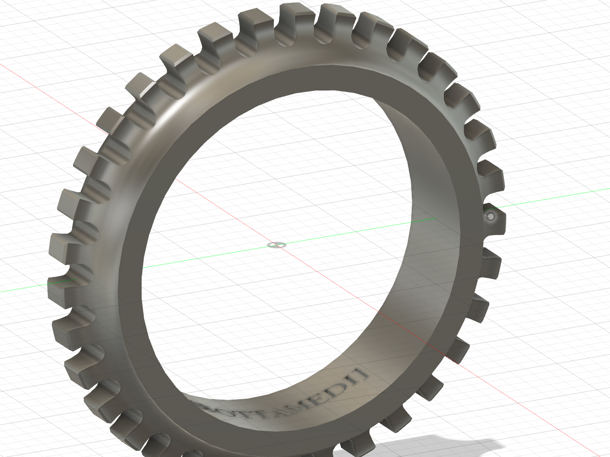 BOTTAMEDI Luxury Gear Ring Grade Castable STL