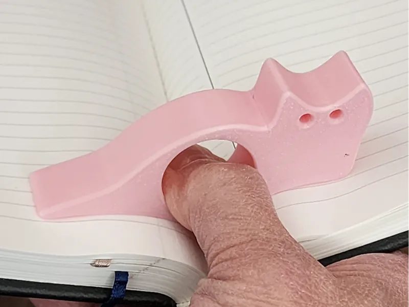 Cat book page holder