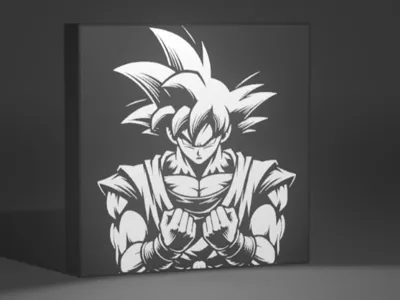 Goku Square Lamp