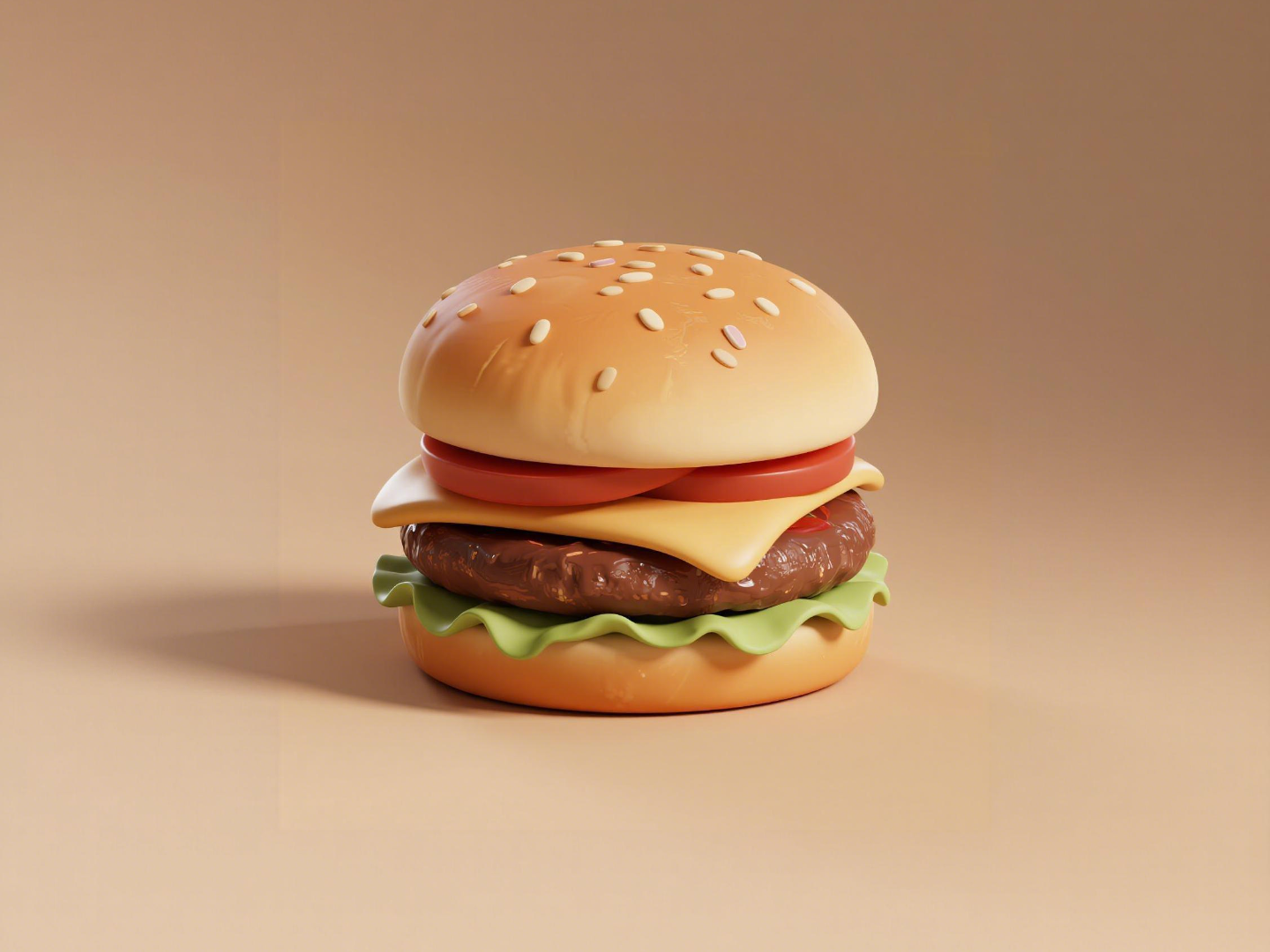 汉堡-仿真食物微缩食玩-儿童涂色过家家玩具- MakerWorld 3D Model | 3Drop