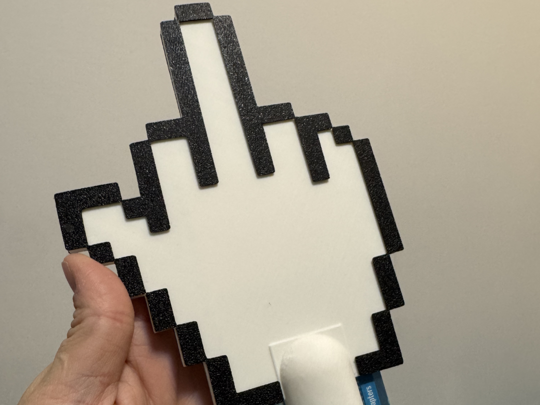 Digital Middle Finger Tap Card Wand 3D model