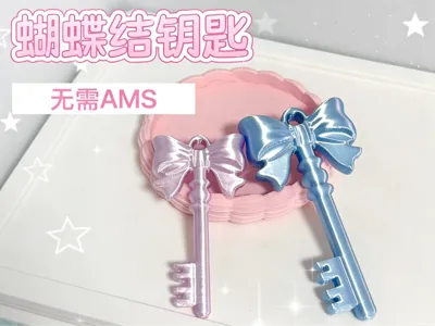 Bowknot Key (Can be used as a bag charm / keychain)