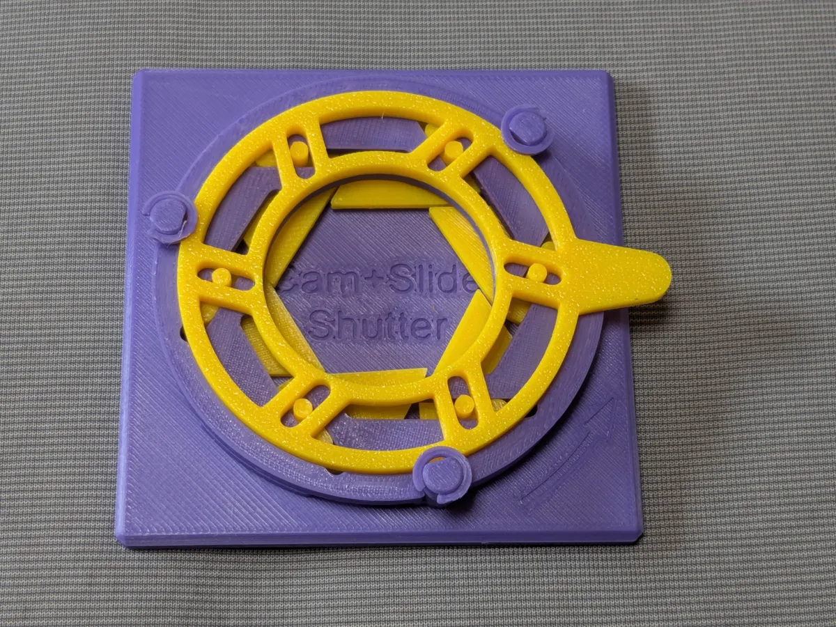 Shutter Print Cam-Slide Shutter - Educational Model - Free 3D Print Model - MakerWorld