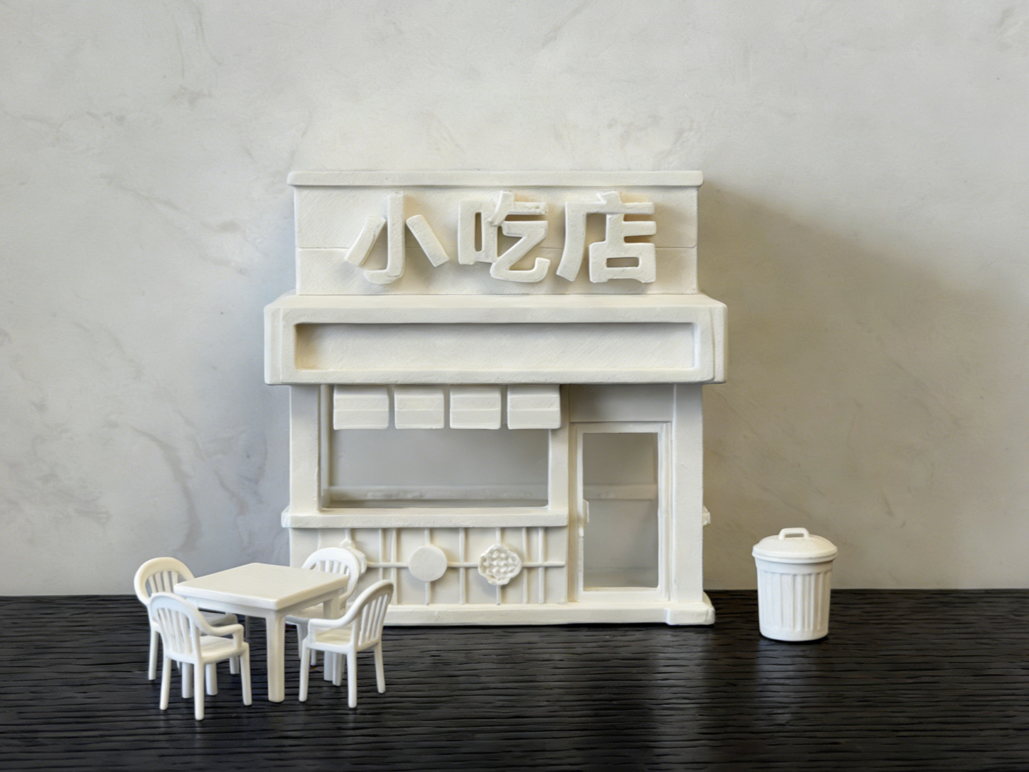 小吃店  街头 微缩模型  微缩建筑