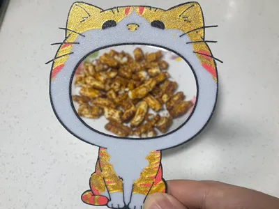 Cat Food Check-in Photo Frame
