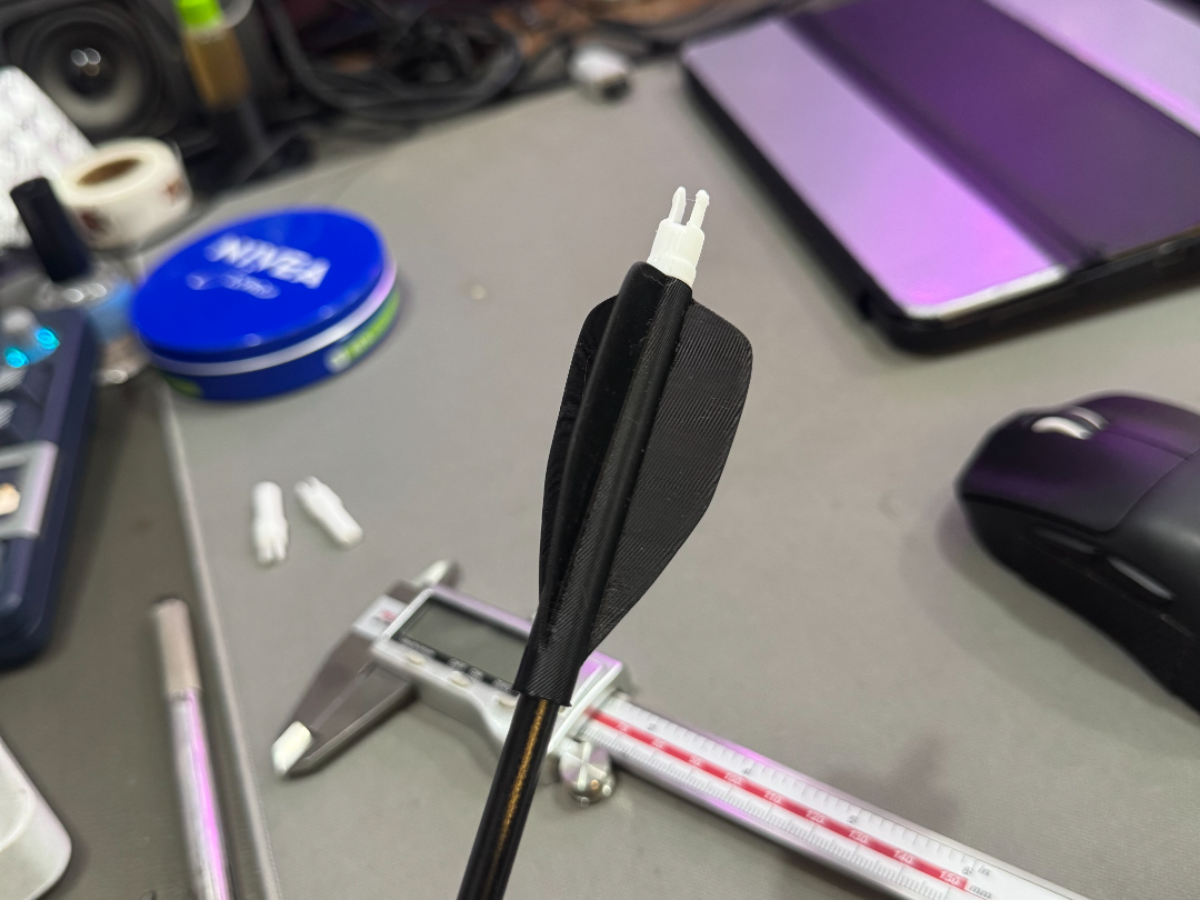 6MM一体箭羽 （内附四种长度形状与旋羽模型）