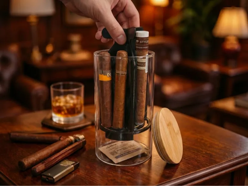 Cigar Holder Humidor Insert Handle